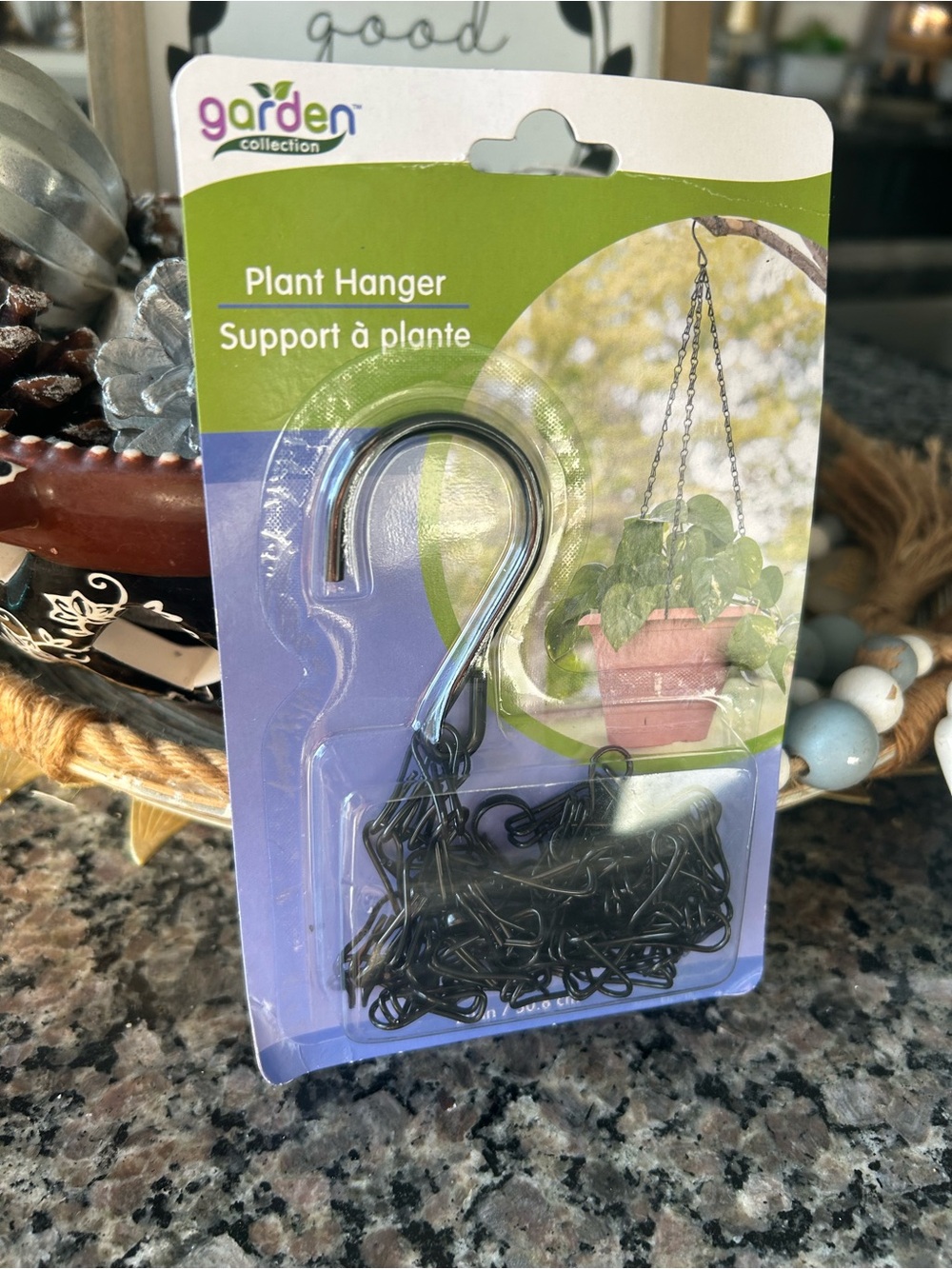 ✨ Garden Collection Black Plant Hanger - Plant Hanger Support